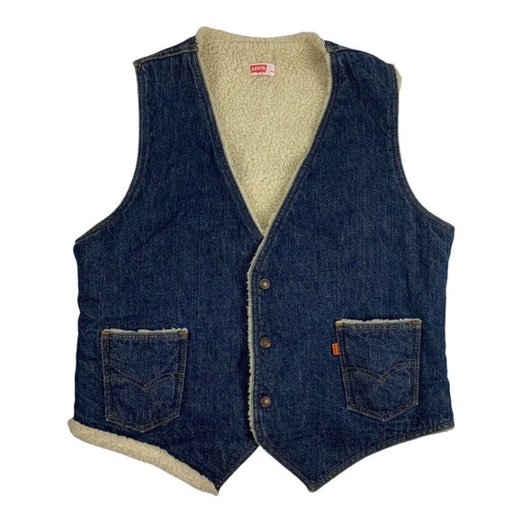 Levi's Other - Levi's Large Vest Orange Tab 1970s Vintage Denim F
